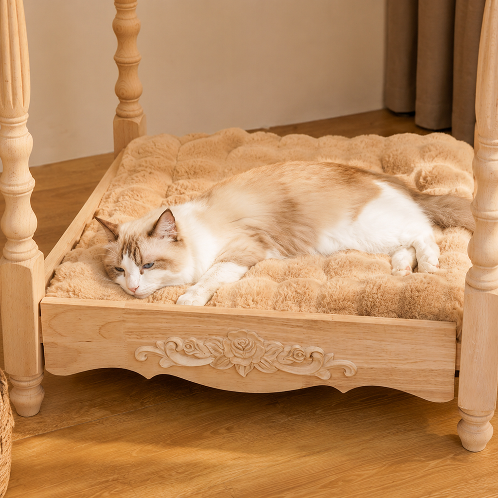 Ultra Soft Faux Fur Pet Mat for Cats & Dogs