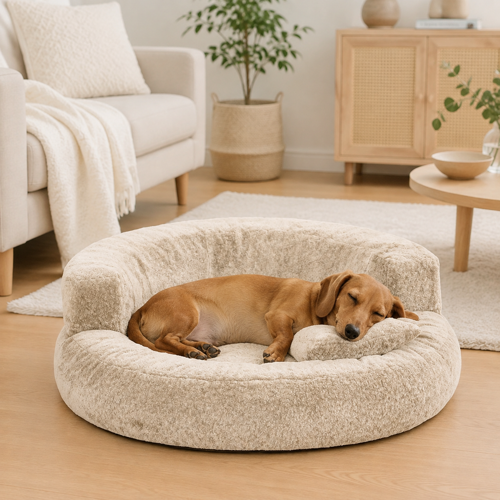 Orthopedic Donut Dog Bed with Pillows
