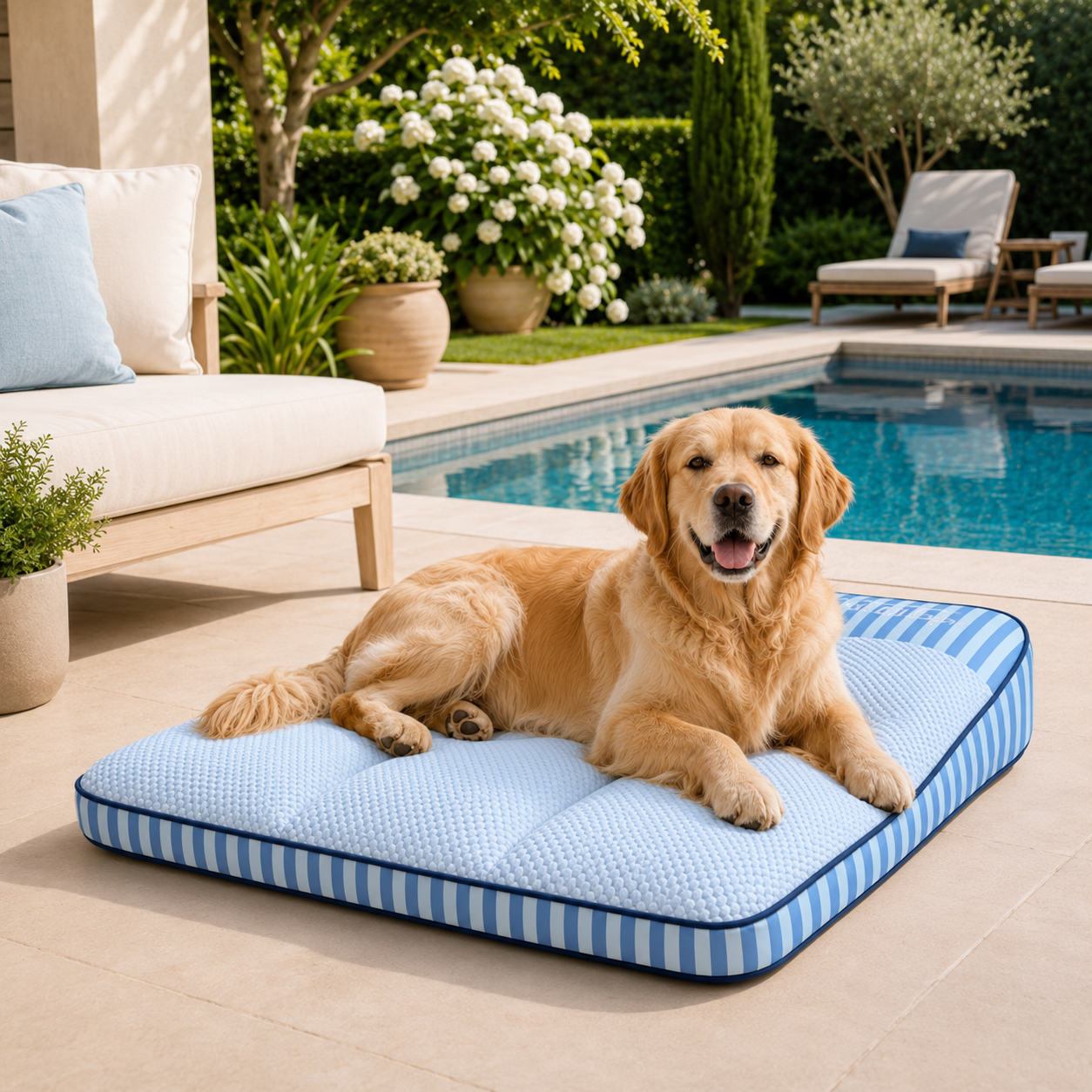 Cooling Orthopedic Dog Bed | Large Design with Joint Support & Breathable Fabric for Ultimate Comfort