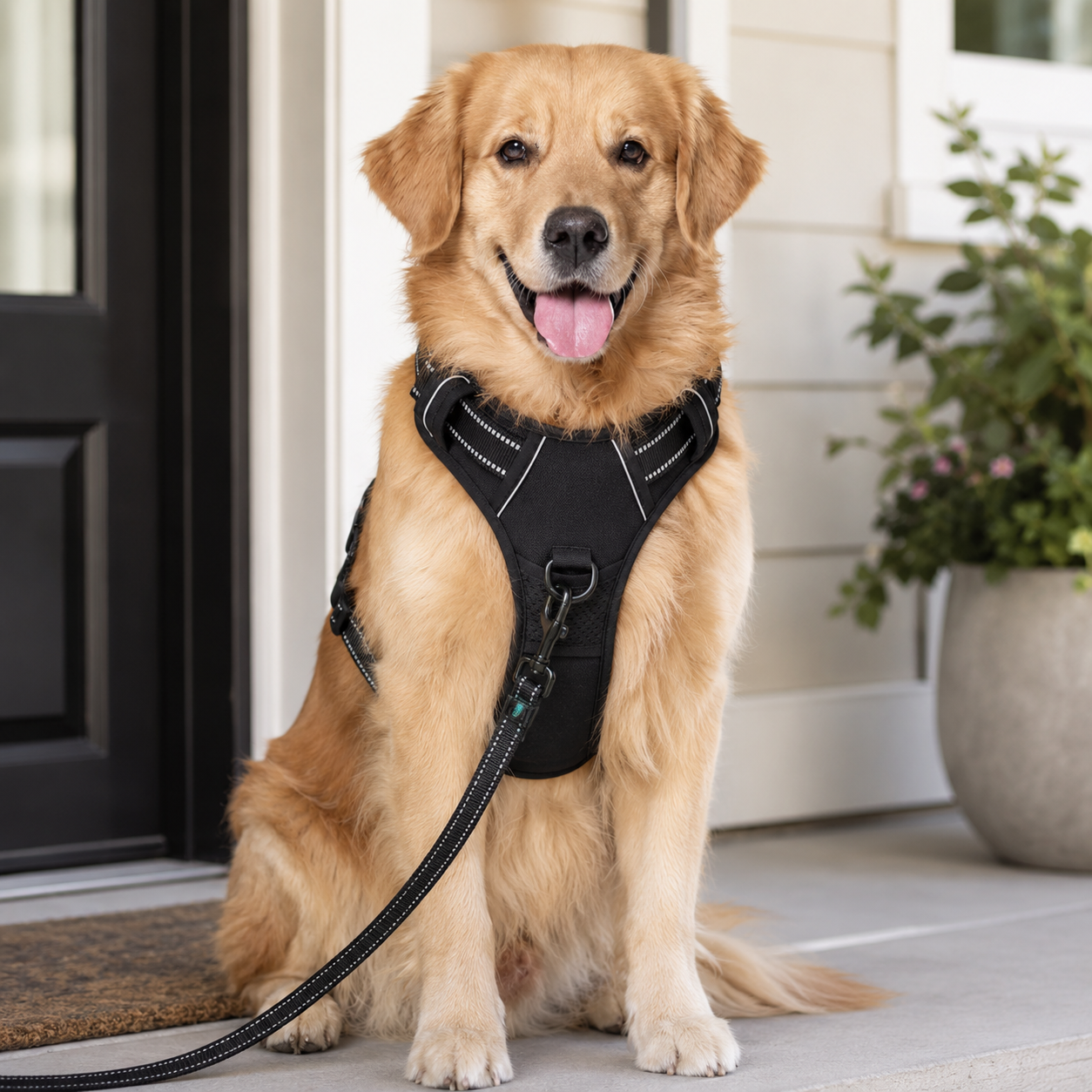 No Pull Dog Harness with Handle – Adjustable Padded Comfort Vest for Small, Medium & Large Dogs