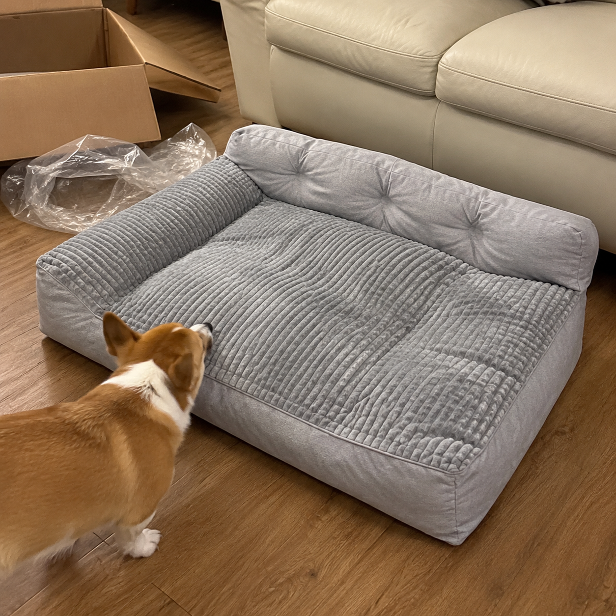 Comfort Haven | Large Orthopedic Dog Bed with Thickened Support | Cozy Design for Ultimate Comfort