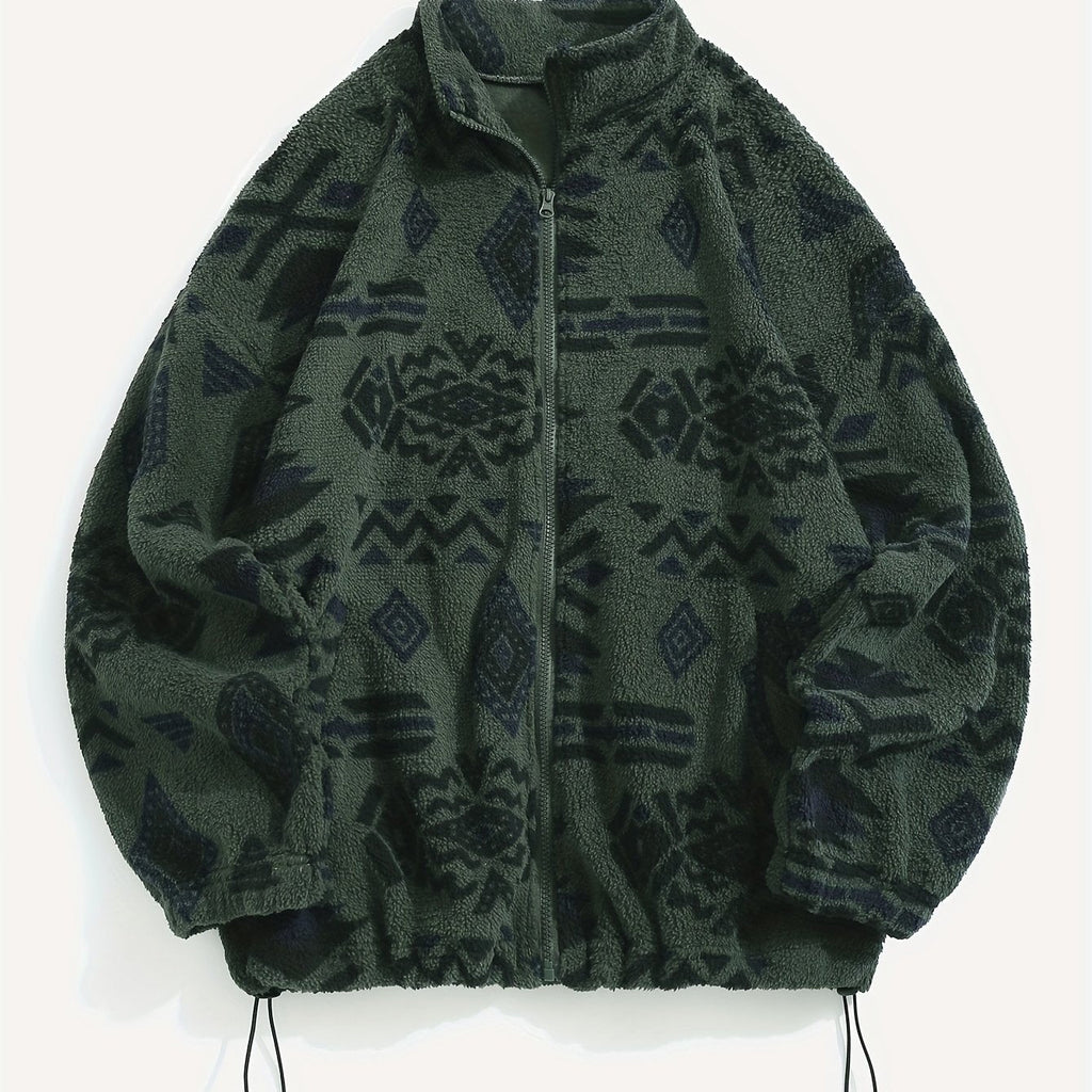 Rosalind Geometric Fleece Zip Jacket - image 2