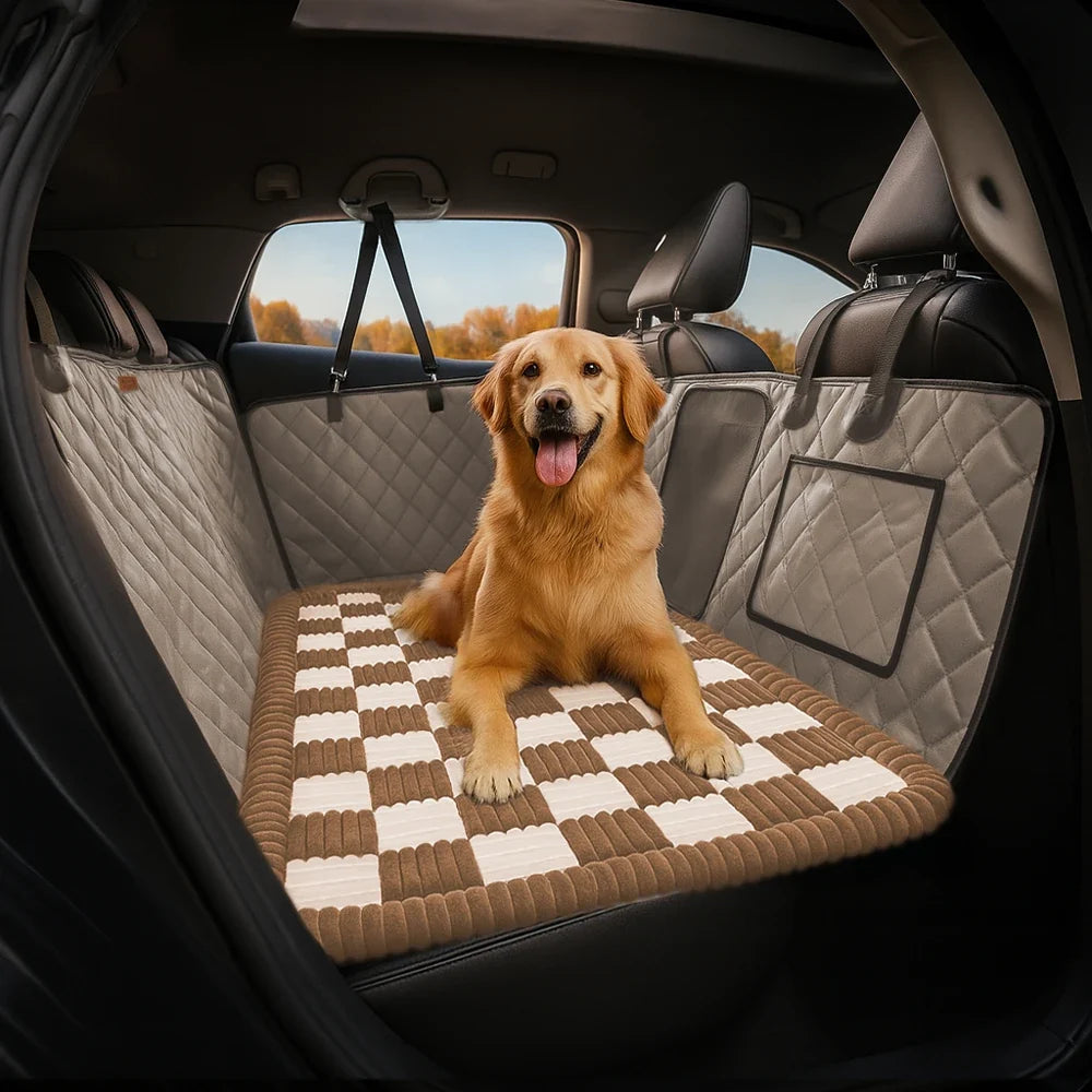 Chenille Comfort Mat for Dog Car Seat Covers – Soft Add-On Travel Pad - view 2