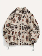 Rosalind Geometric Fleece Zip Jacket - image 4