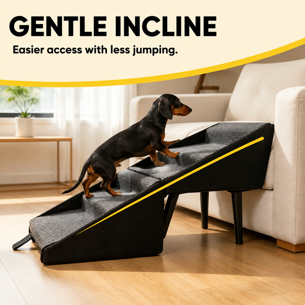 Convertible Pet Ramp & Step Stool for Dogs with Anti-Slip Design | Versatile Accessory for Safe Climbing