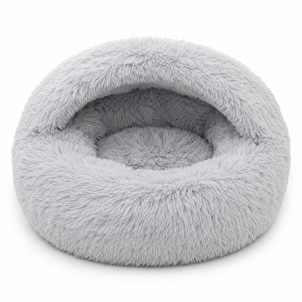 Plush Cat Cave Bed