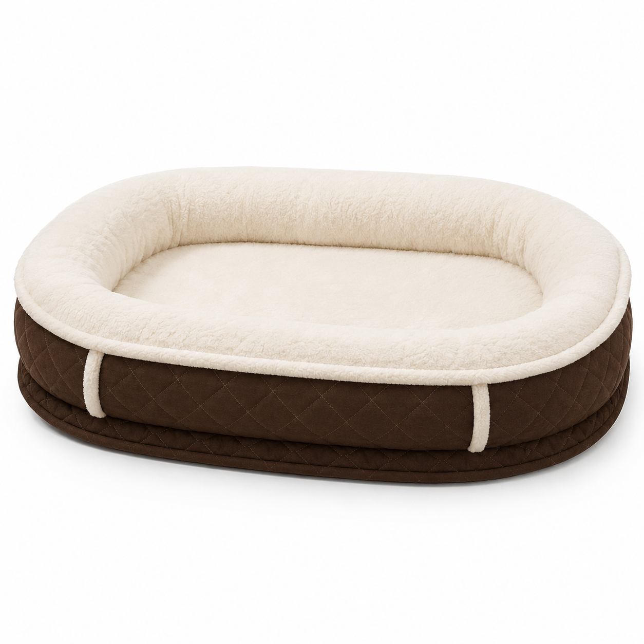 Orthopedic Dog Bed | Plush Faux Leather with Removable Cover | Cozy Retreat for Joint Support