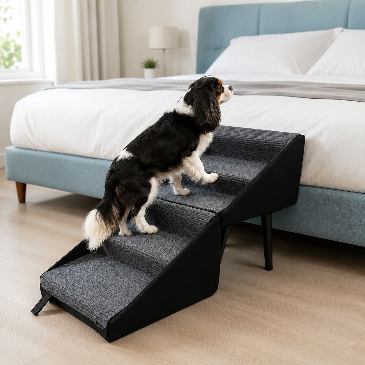 Convertible Pet Ramp & Step Stool for Dogs with Anti-Slip Design | Versatile Accessory for Safe Climbing