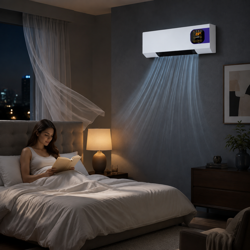 2000W Wall Mounted Space Heater with Remote – PTC Ceramic Heater & Fan