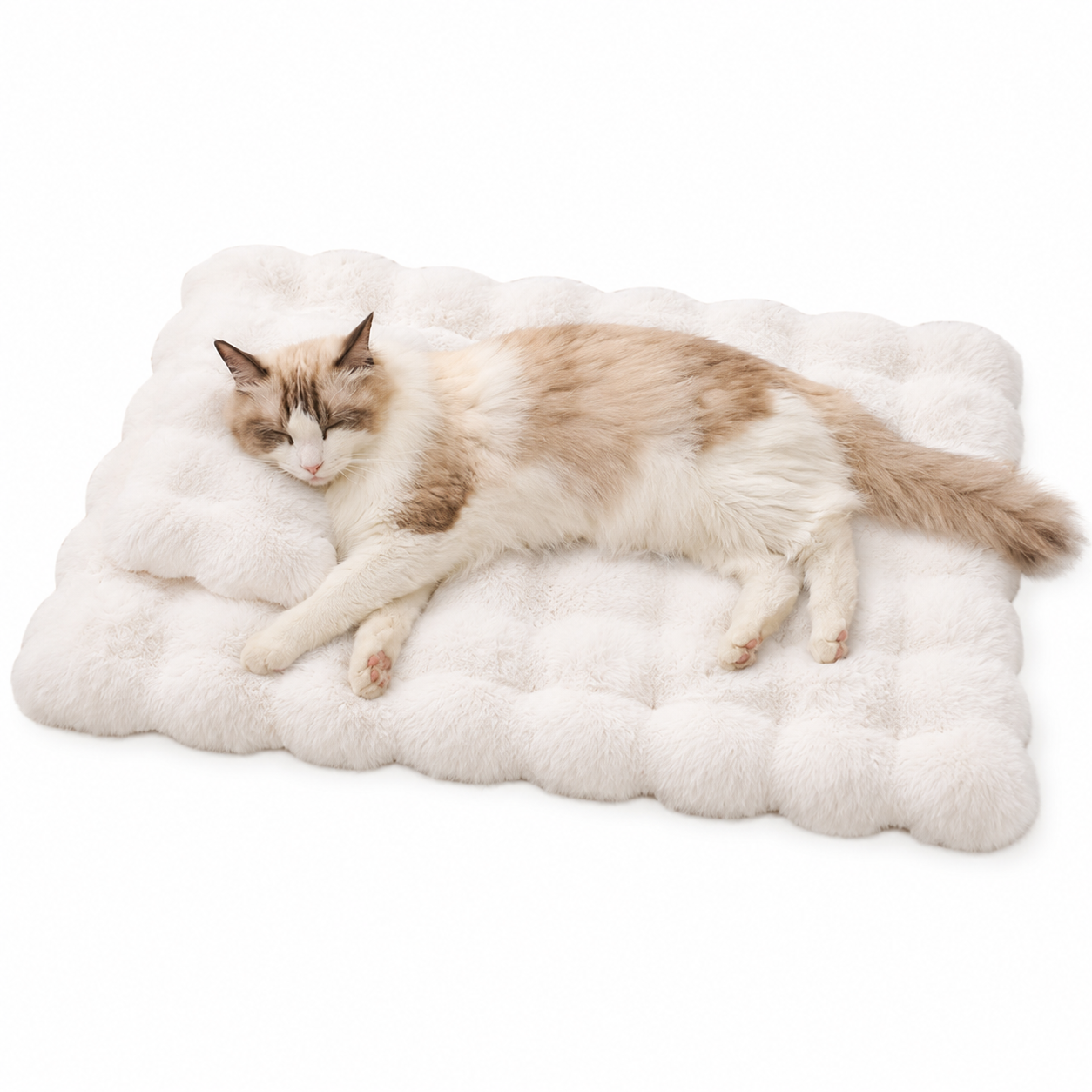 Ultra Soft Faux Fur Pet Mat for Cats & Dogs