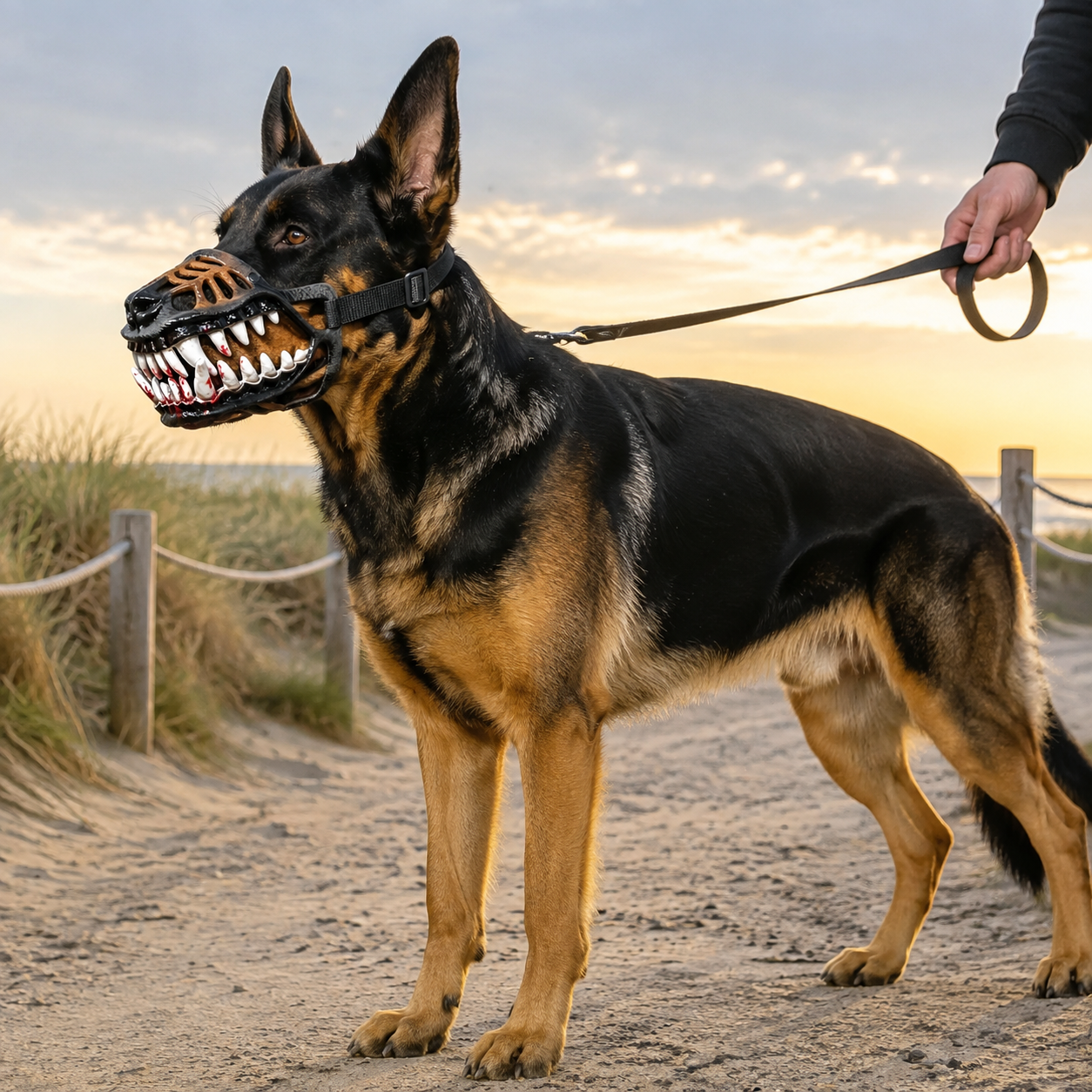 Pet Comfort | Dog Mouth Cover with Adjustable Fit & Breathable Design | Perfect for Medium and Large Dogs