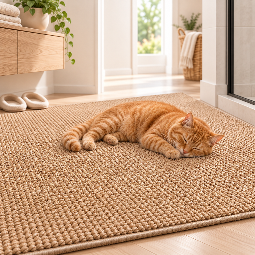 Large Cat Scratching Mat Cat Scratch Pad Floor Scratcher for Indoor Cats