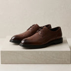 Ace Grey Leather Brogue Shoes