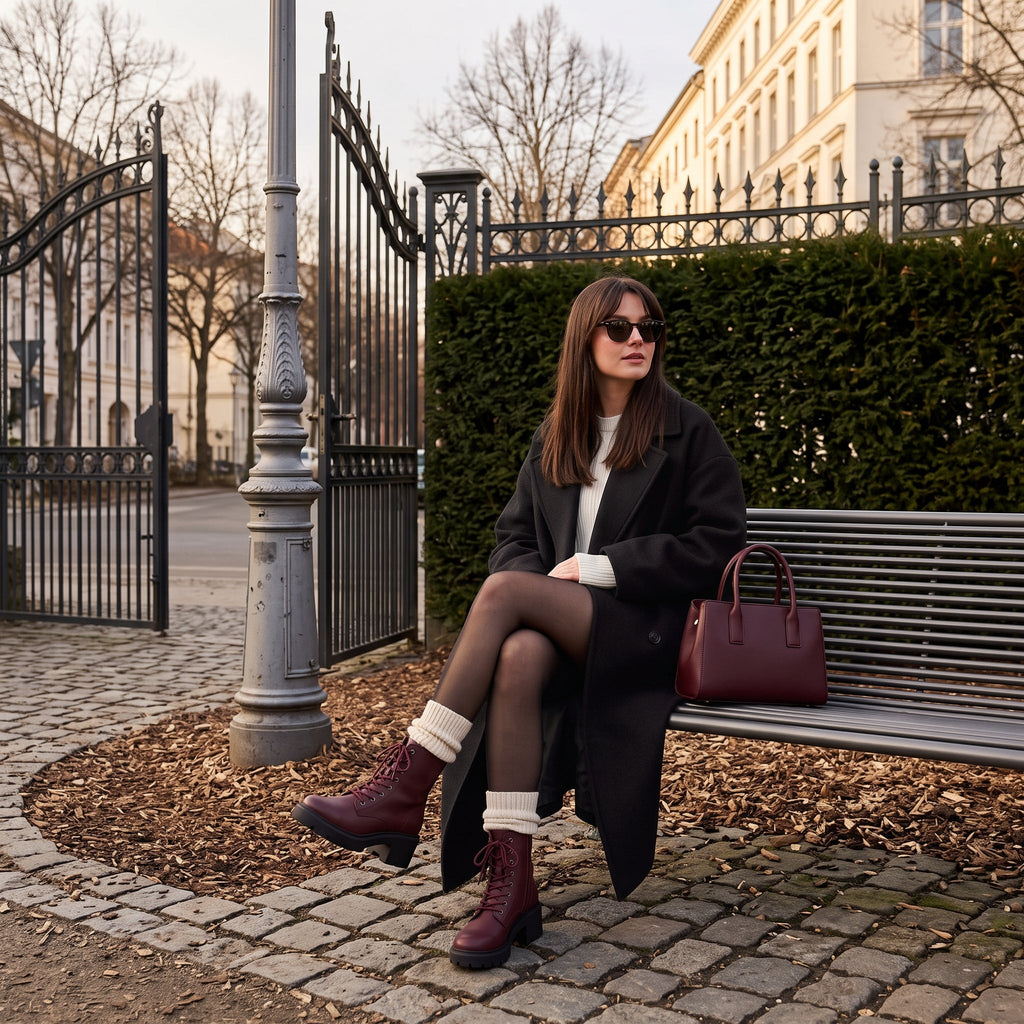 Balzac Womens Combat Boots
