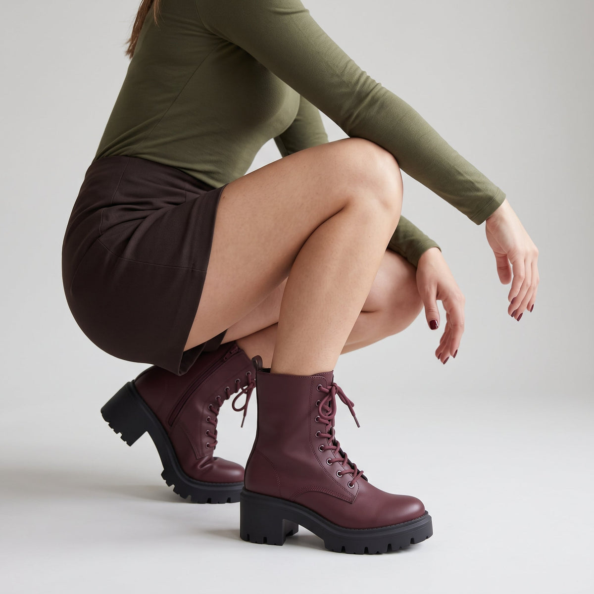 Balzac Womens Combat Boots
