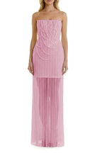 Sheath-Column Strapless Short Pearls Sequin Dress CS1075