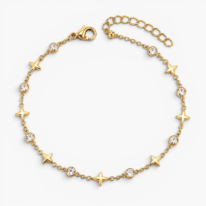Beach Star Layered Anklet Set