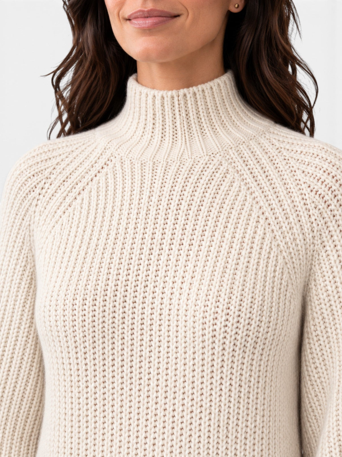 Women's Oversized Ribbed Turtleneck Jumper Dress, Long Sleeves