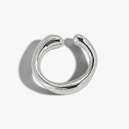 Sculptural Gold Ear Cuff for Cartilage Styling