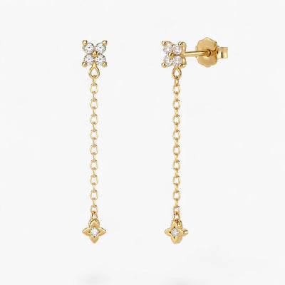 Vintage Crystal Teardrop Earrings