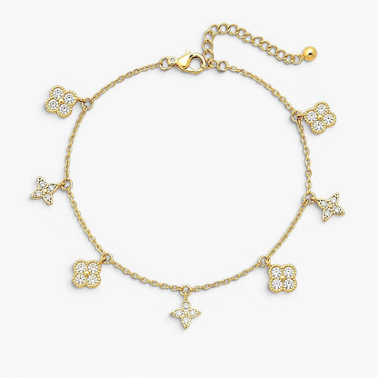Dainty Glimmer Charm Bracelet