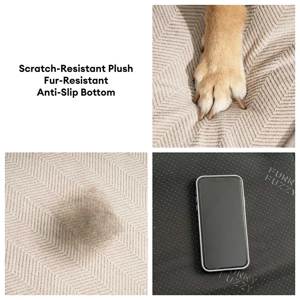 Chenille Extra Wide Non-Slip Removable Sponge Dog Stairs for Bed- SafeRamp