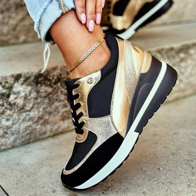 Clara | Lace-Up Platform Sneakers for Women