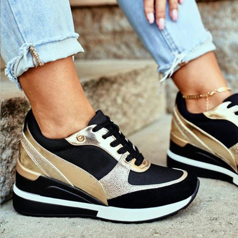 Clara | Lace-Up Platform Sneakers for Women