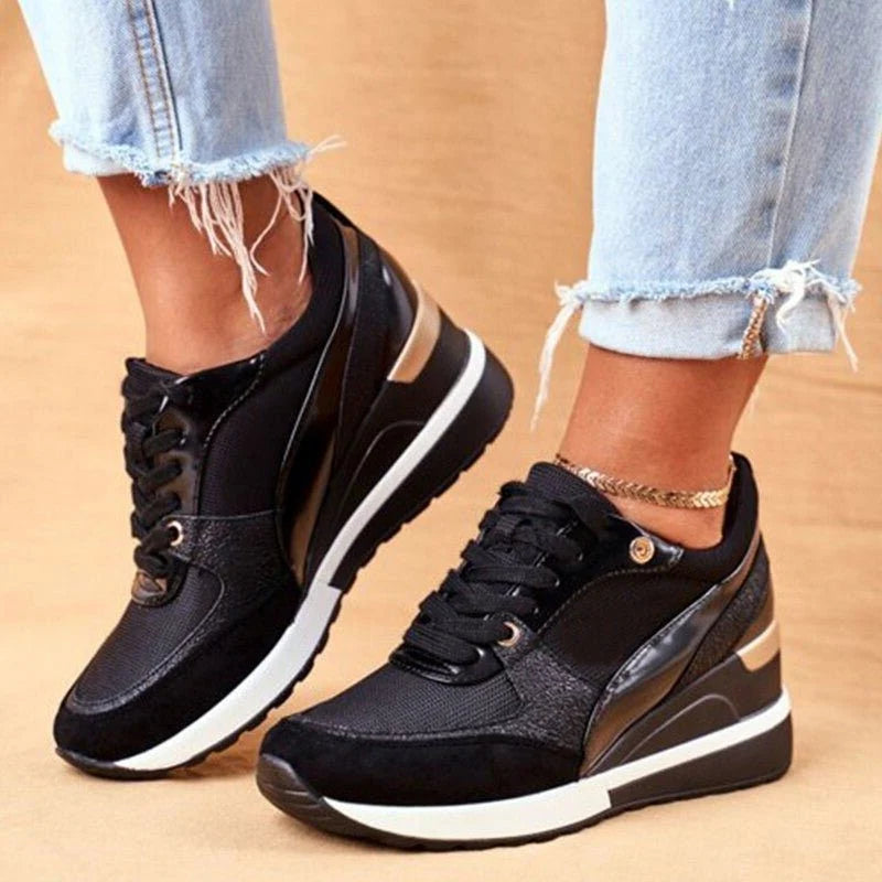 Clara | Lace-Up Platform Sneakers for Women