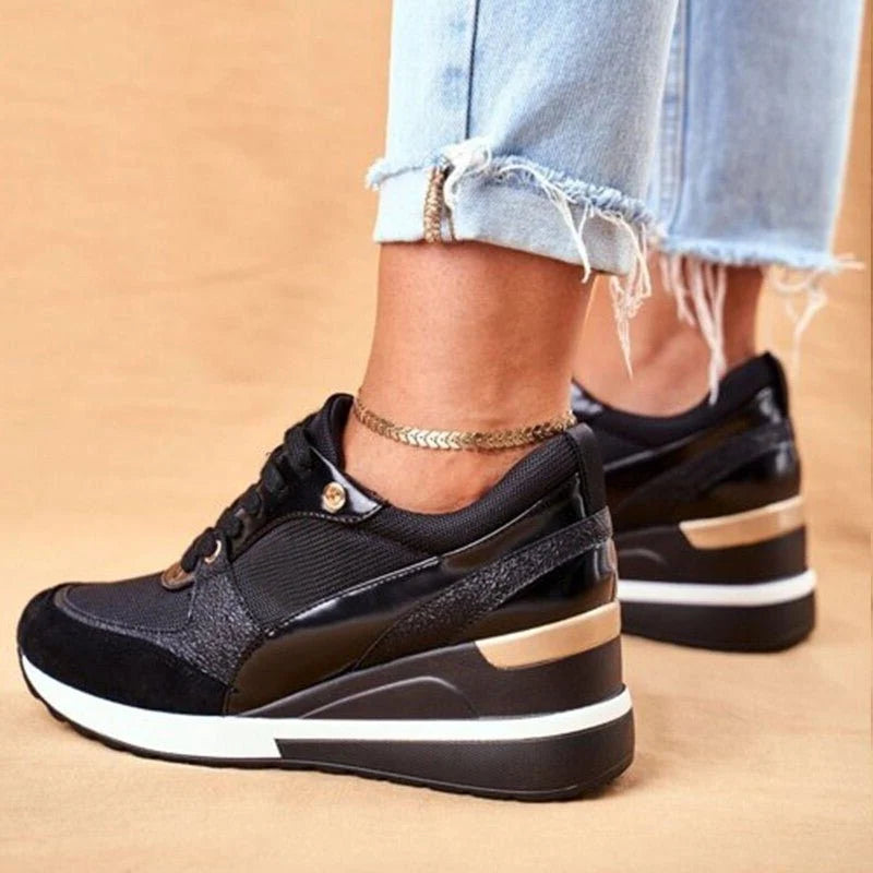 Clara | Lace-Up Platform Sneakers for Women
