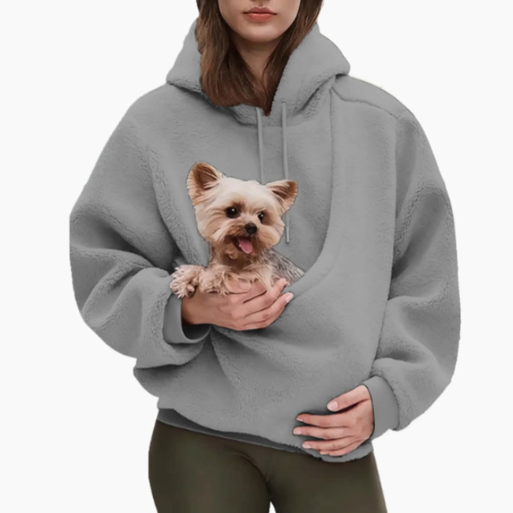 Comfort Pet Hoodie | Dog and Cat Hoodie with Kangaroo Pouch for Cozy Carrying