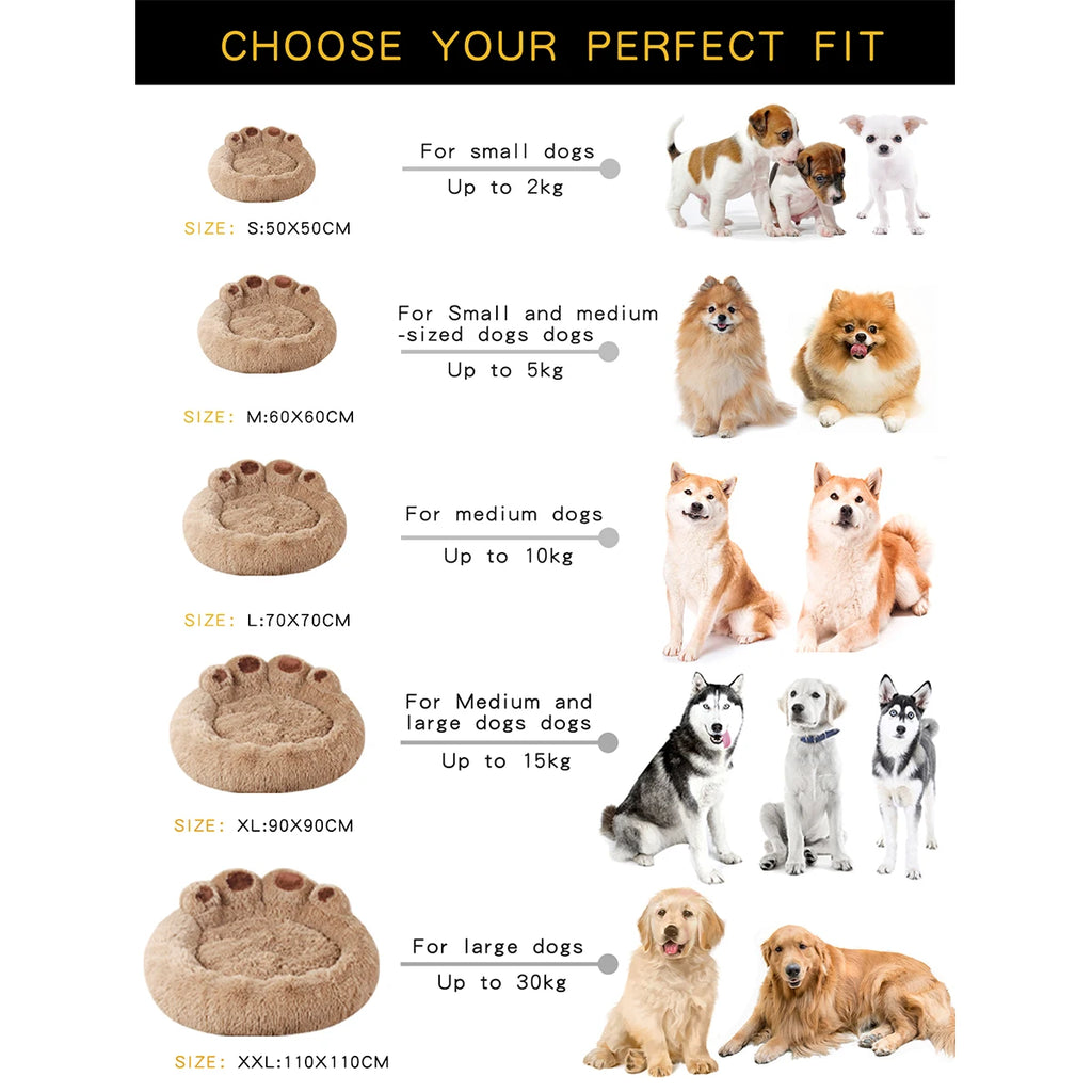 Cozy Collection | Plush Dog Bed with Soft Cushion | Perfect Comfort for All Dog Sizes