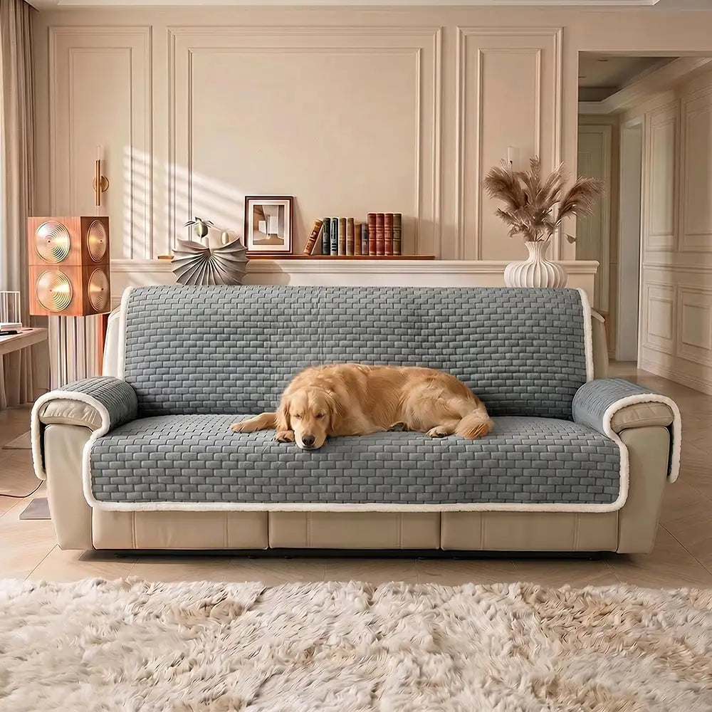 Cozy Cover | Plush Recliner Chair Cover with Scratch-Resistant Fabric | Non-Slip Design for Ultimate Comfort 1