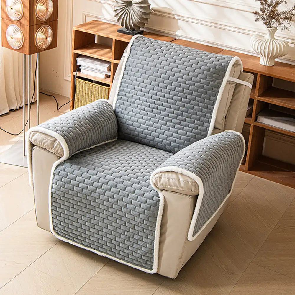 Cozy Cover | Plush Recliner Chair Cover with Scratch-Resistant Fabric | Non-Slip Design for Ultimate Comfort 8