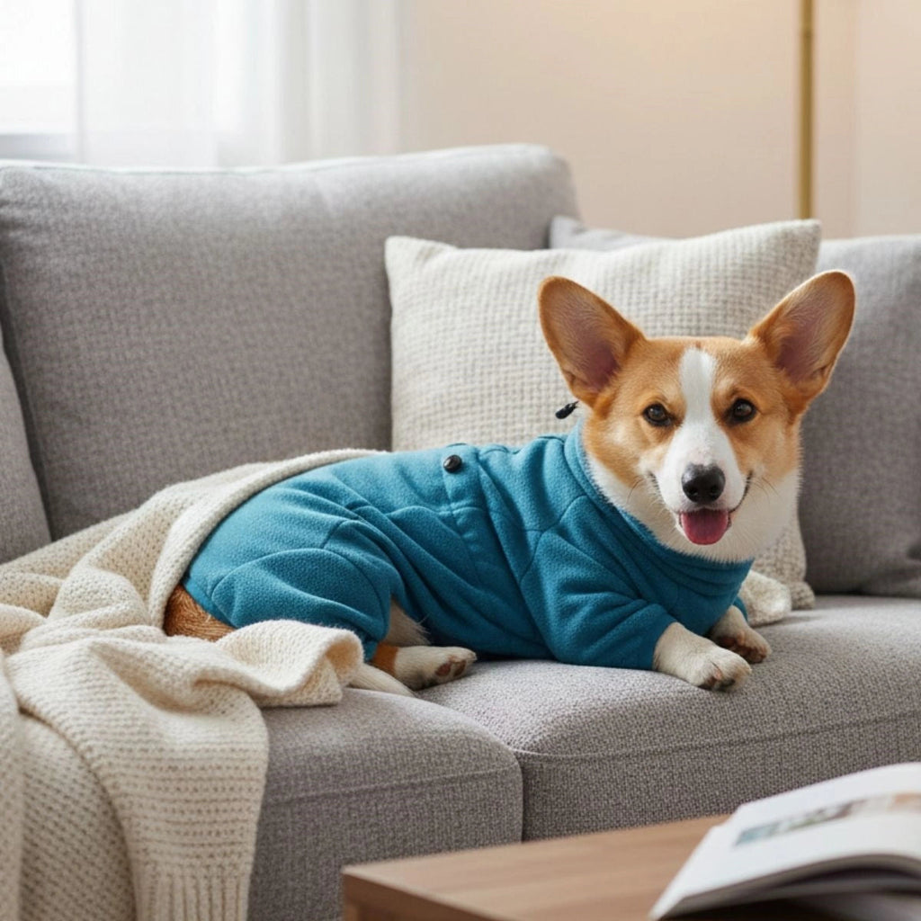 Cozy Fleece | Dog Snow Suit with Full-Body Coverage & Adjustable Fit for Cold Weather