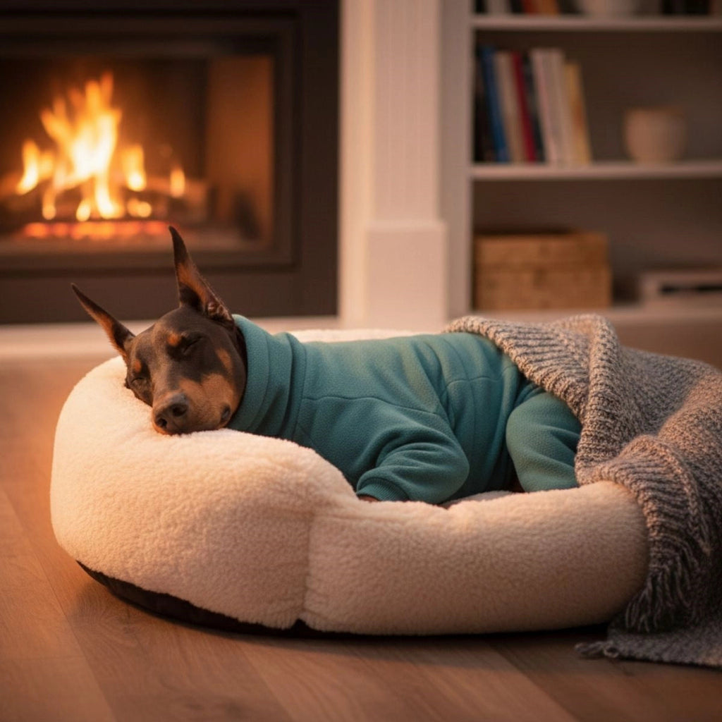 Cozy Fleece | Dog Snow Suit with Full-Body Coverage & Adjustable Fit for Cold Weather