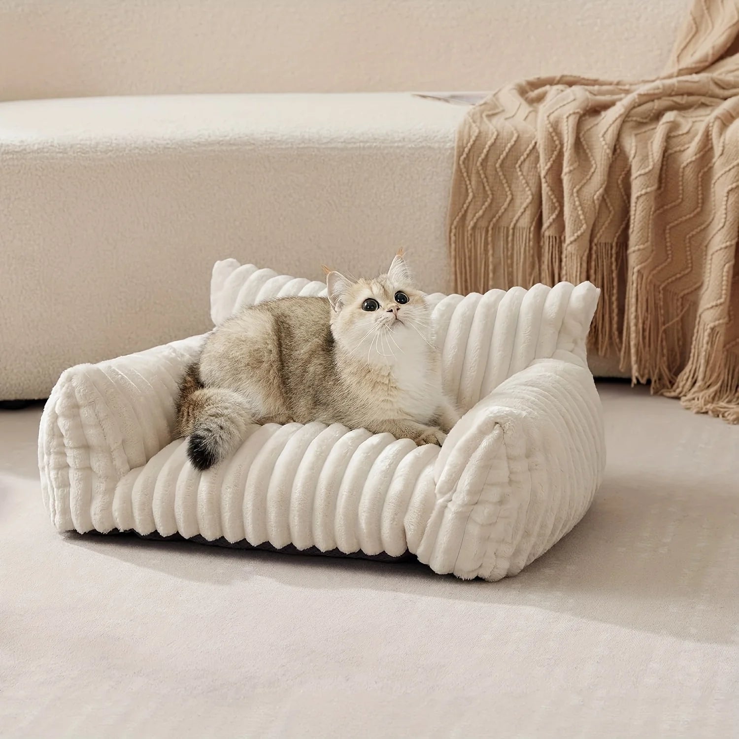 Cozy Haven | Cat Bed Sofa with Soft Cushion for Deep Sleep Comfort | Ideal for Medium Cats