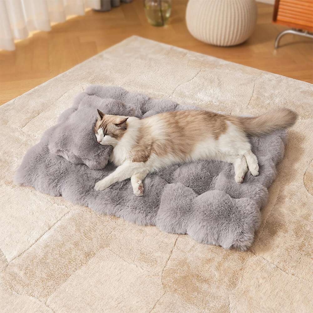 Cozy Haven | Ultra Soft Pet Mat with Stylish Wave Pattern | Multi-Purpose Comfort for Pets