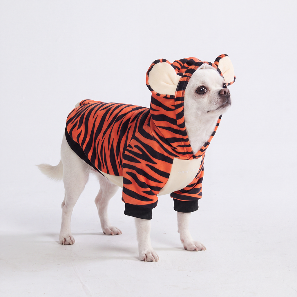 tiger print Halloween Dog Sweater