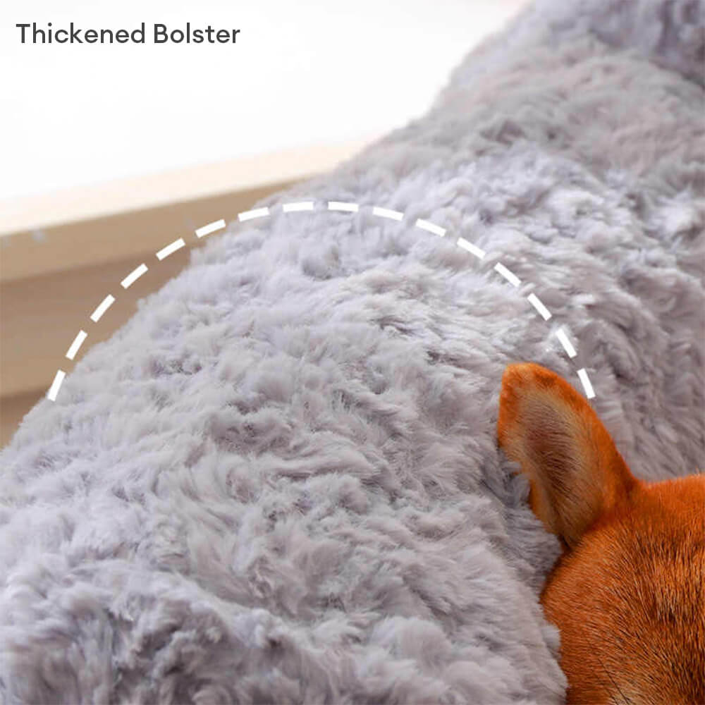 Cozy Pet Collection | Dog Bed with Ultra-Soft Faux Rabbit Fur | Removable Washable Cover for Ultimate Comfort