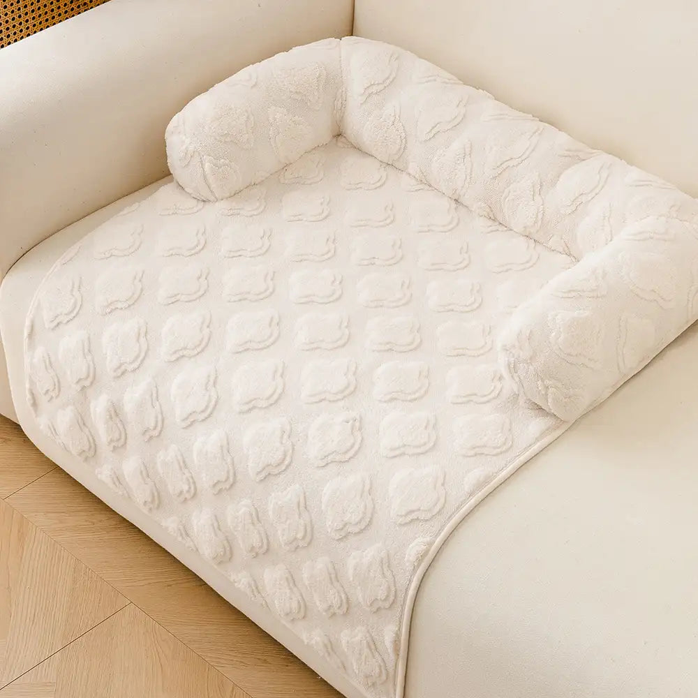 Cozy Pet Mat | Plush Non-Slip Couch Cover with Supportive Bolster | Ideal for Dogs and Cats 10