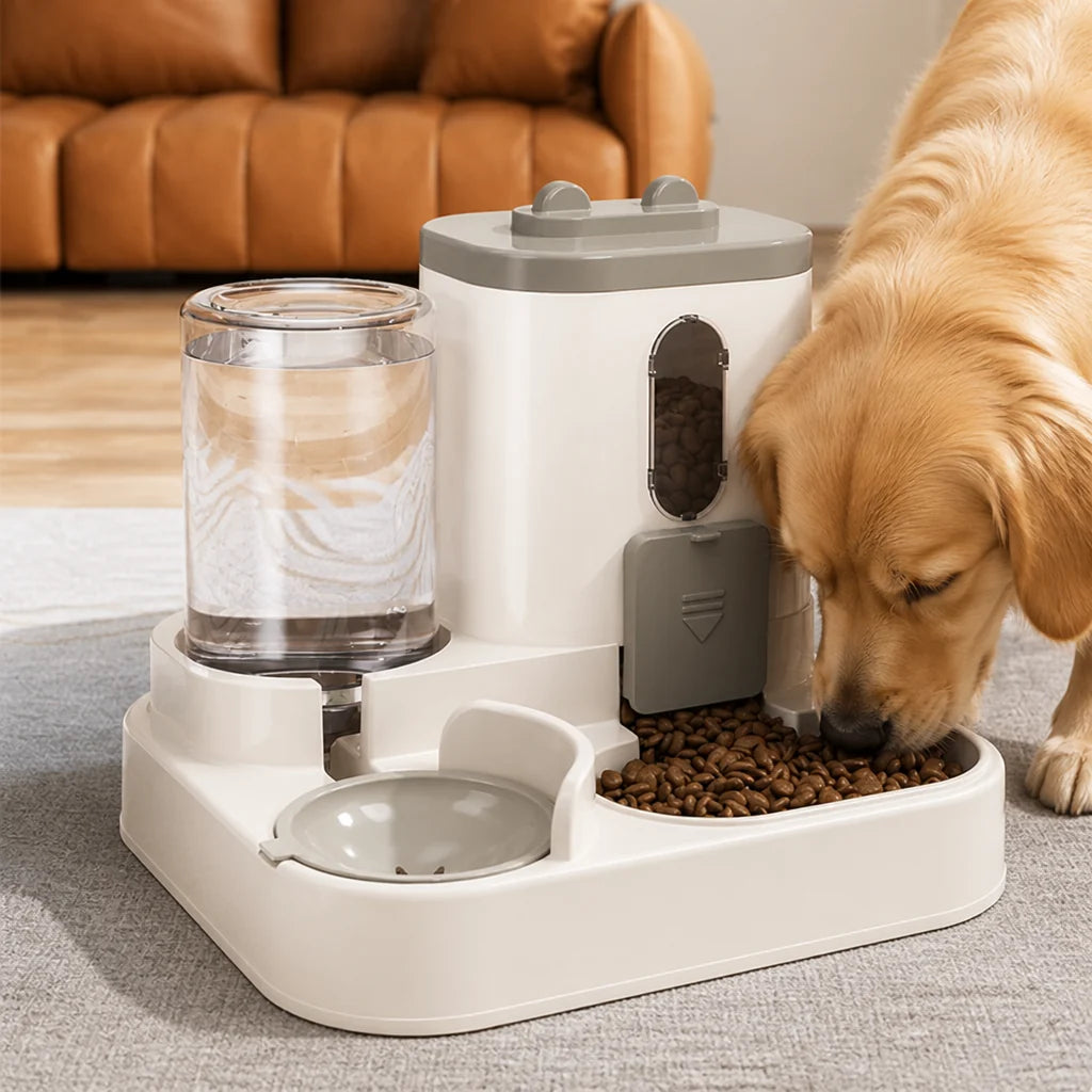 Non Electric Dual-Bin Spill Proof Feeder & Waterer