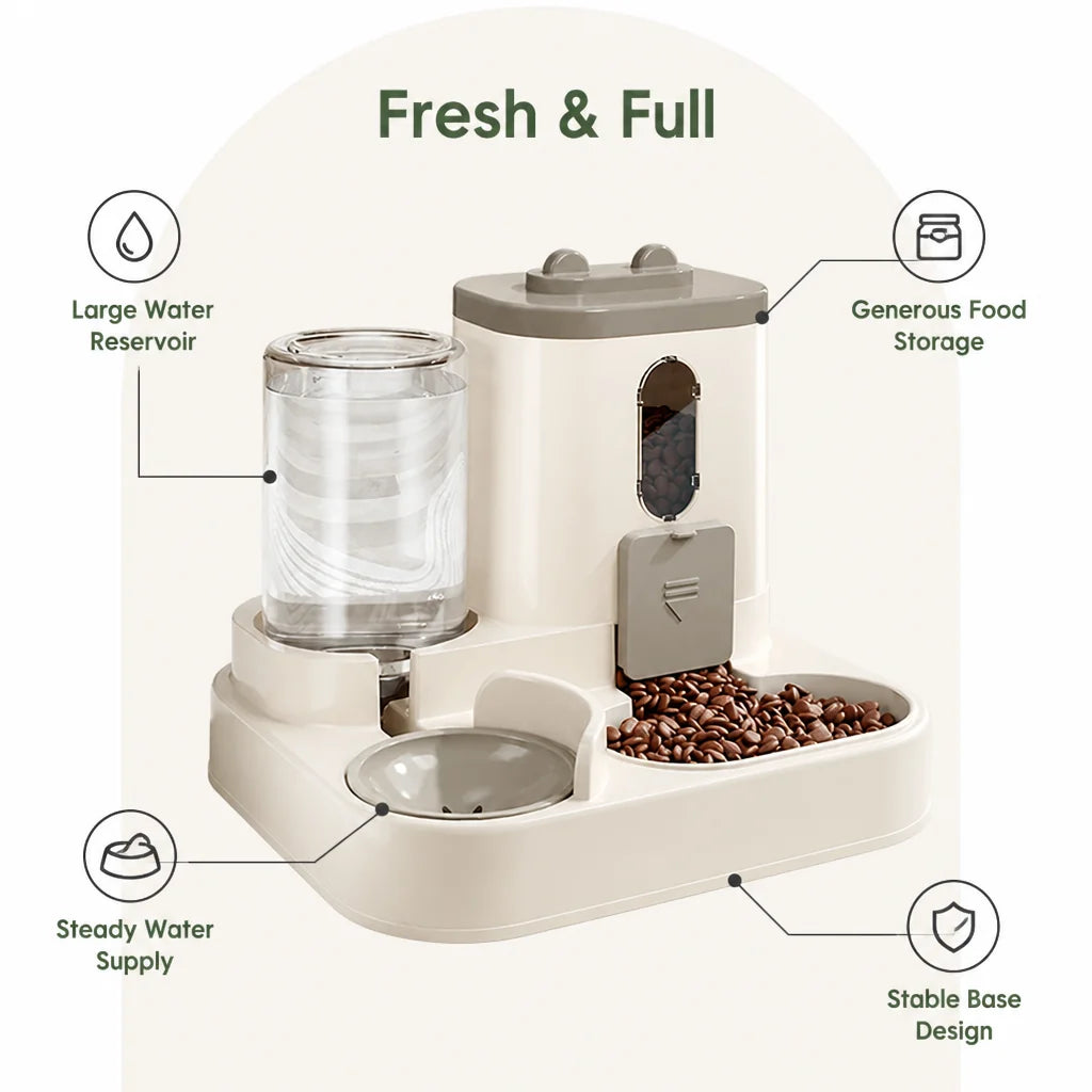 Non Electric Dual-Bin Spill Proof Feeder & Waterer
