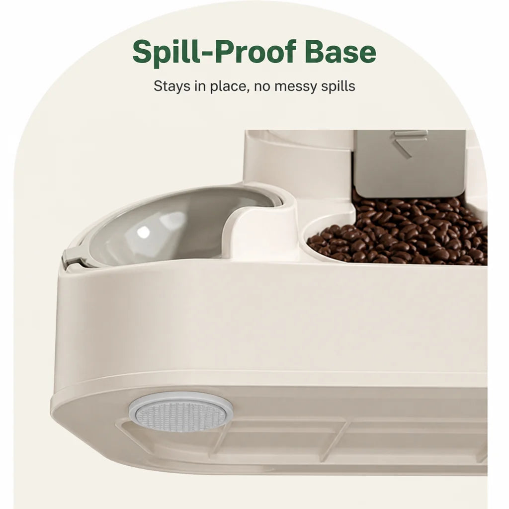 Non Electric Dual-Bin Spill Proof Feeder & Waterer