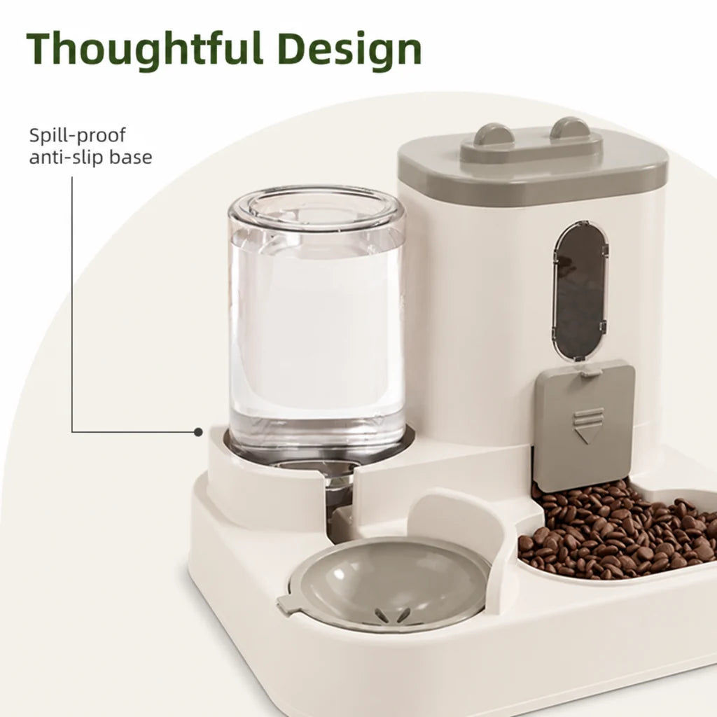 Non Electric Dual-Bin Spill Proof Feeder & Waterer