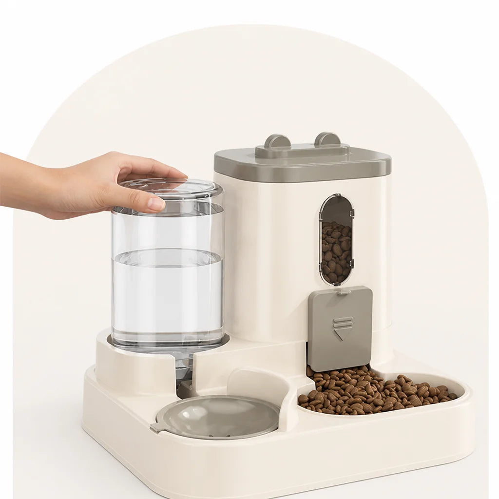 Non Electric Dual-Bin Spill Proof Feeder & Waterer