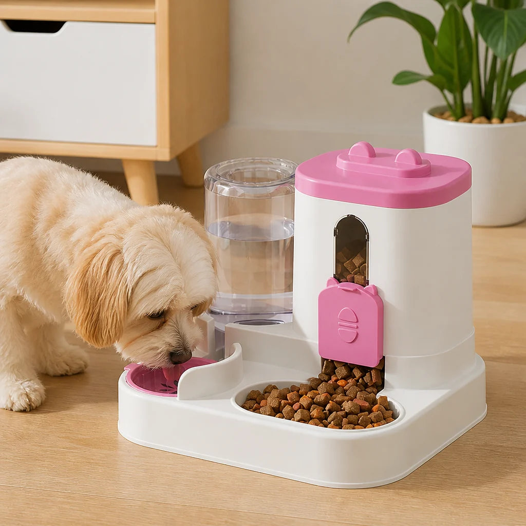 Non Electric Dual-Bin Spill Proof Feeder & Waterer