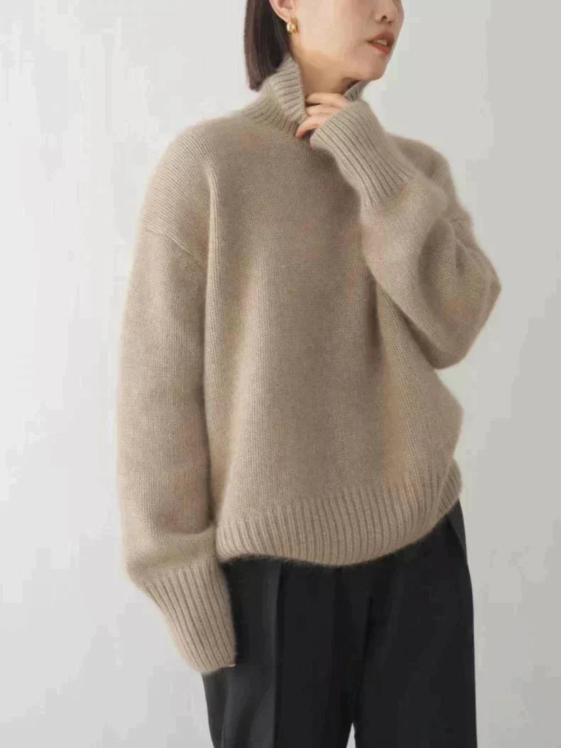 Dora | Roll Neck Cashmere Sweater for Women