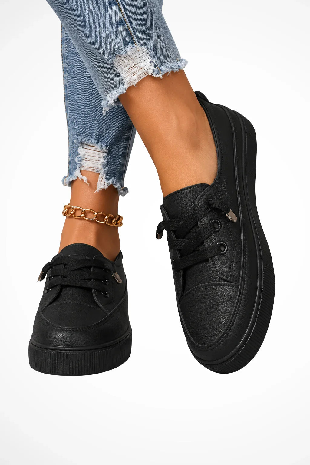 Edna | Women's Orthopedic Slip On Sneakers with Upper and Lace Up Closure