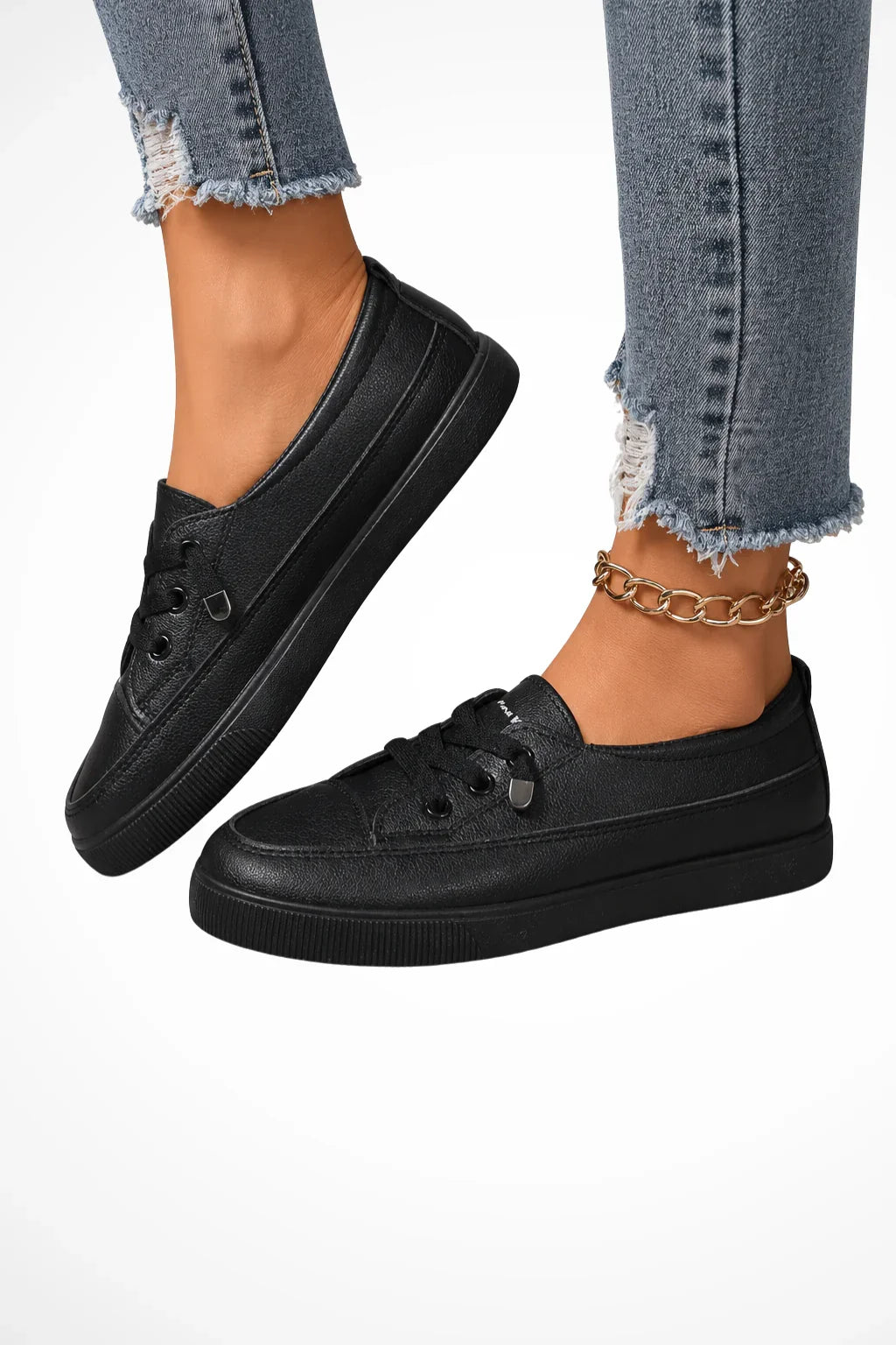 Edna | Women's Orthopedic Slip On Sneakers with Upper and Lace Up Closure